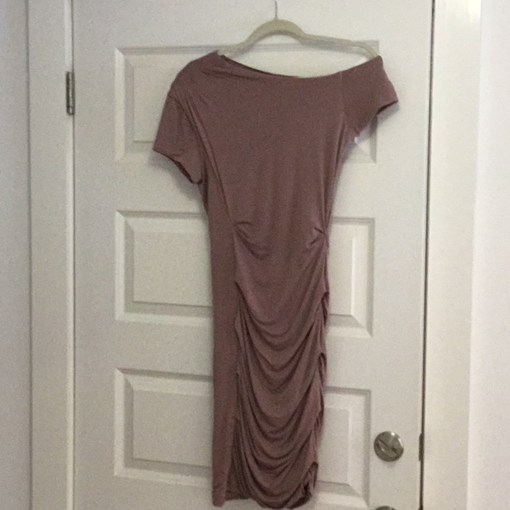 Bebe Bonnie and Clyde mauve dress